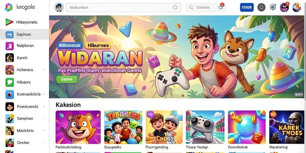 Tampilan awal aplikasi yang menawan dan mudah digunakan.