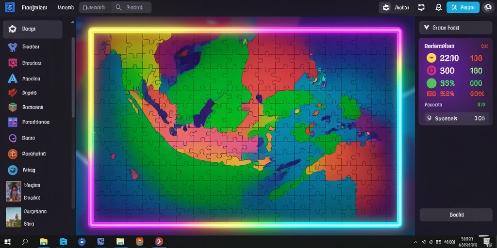 Tampilan menu utama yang interaktif dan menarik.