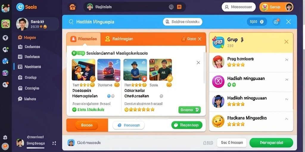 Tampilan antarmuka yang intuitif dan menarik.