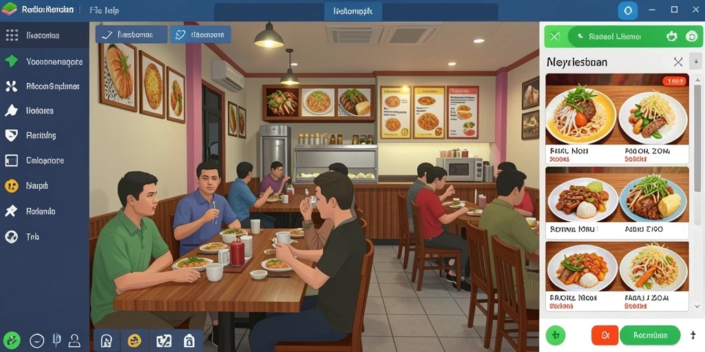 Tampilan antarmuka yang modern dan menarik.